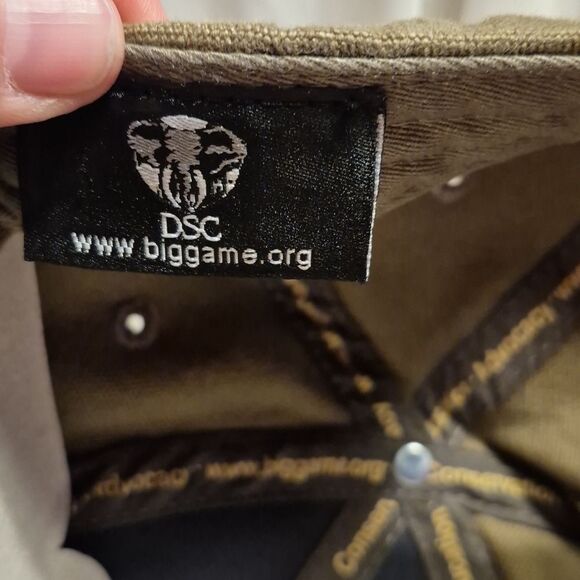 DSC Dallas Safari Club Faux Leather Brim Velcroback Hat - New - Picture 9 of 11